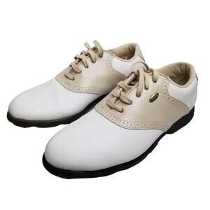 Etonic Lites - Women's Golf Shoes White Cream Lace Up Size 8.5M